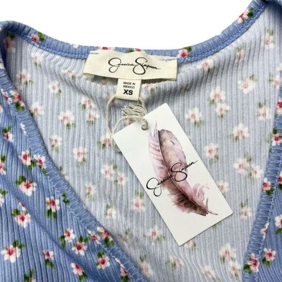 NWT JESSICA SIMPSON Babydoll Floral Dress Sz XS - Picture 4 of 4